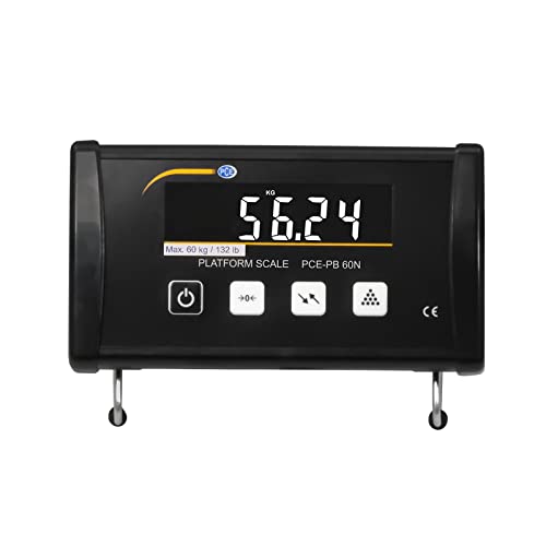 Paketwaage PCE-PB 60N bis 60 kg, Bidirektionale USB Schnittstelle, PEAK Hold Funktion, Zählfunktion,