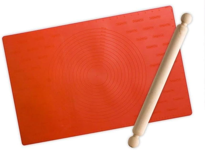 G S D Haushaltsgeräte Backunterlage, Kunststoff, rot