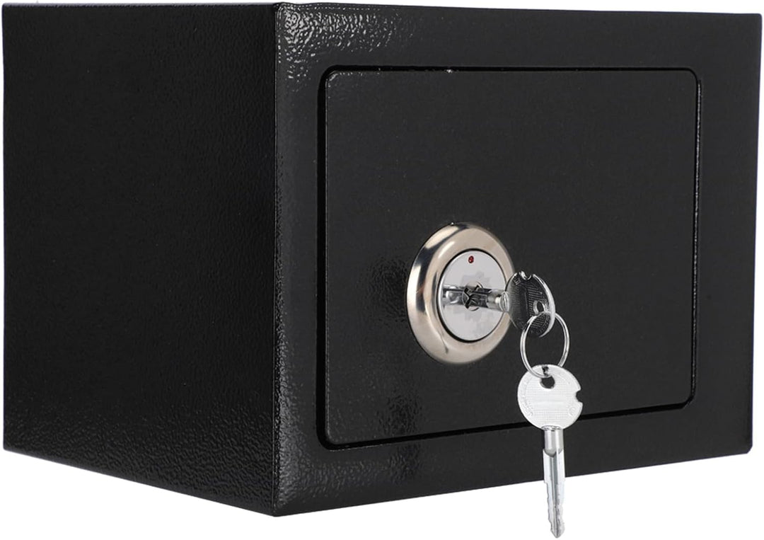 Safe mit Schlüssel-Schloss, Möbeltresor mit vorgebohrten Löchern können, wandsafe geldkassette Doppe