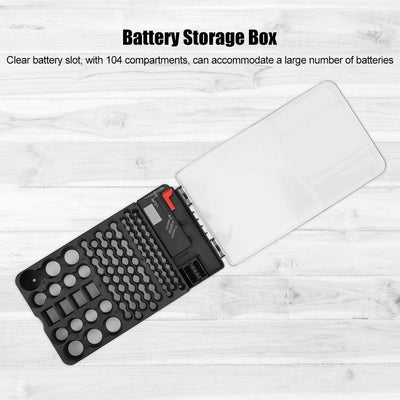 1 Pc Batteriespeicher 104 Grids Batterie Aufbewahrungsbox Battery Organizer Batterie Box mit Batteri