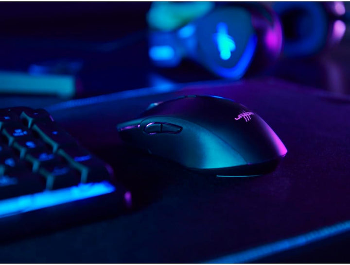 uRage Gaming-Maus Reaper 610 Wireless, kabellose Maus mit 9 programmierbaren Tasten, bis zu 16.000 D