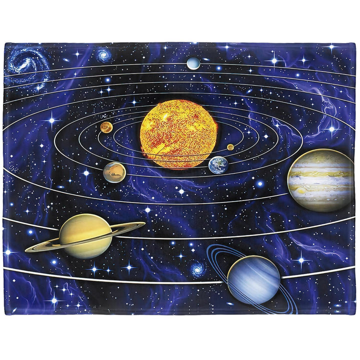YISUMEI Decke 150x200 cm Kuscheldecken Sanft Flanell Weich Fleecedecke Bettüberwurf Sonnensystem