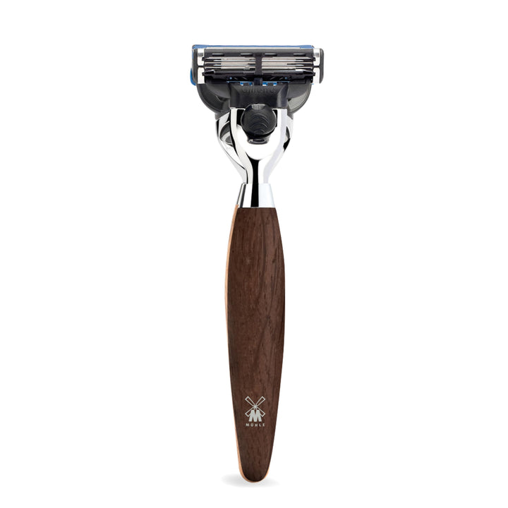 MÜHLE Nassrasierer - Kosmo Serie - kompatibel mit Gillette-Klingen - Mooreiche