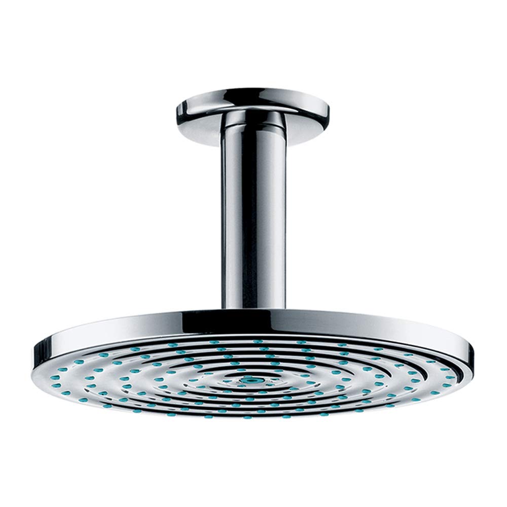 hansgrohe Raindance S 180 Air Duschkopf, Kopfbrause für Deckenmontage, Chrom Deckenanschluss Chrom D