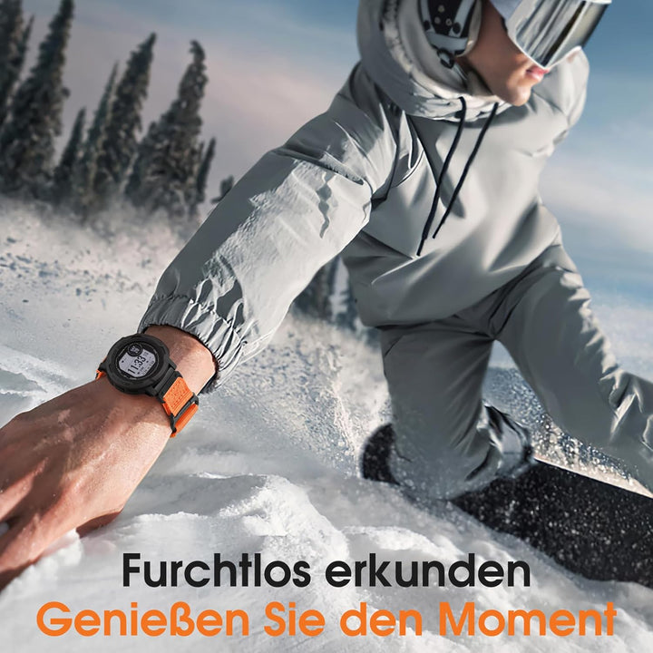 Bandletic Nylon Armband für Garmin Fenix 6/5/7, Forerunner 965/955/945/745/Approach S62/S60/Epix 2,