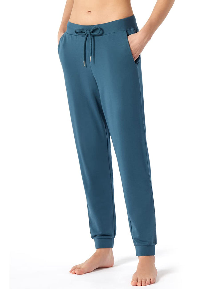 Schiesser Damen Sweatshirt Pyjamaunterteil, braun, 36