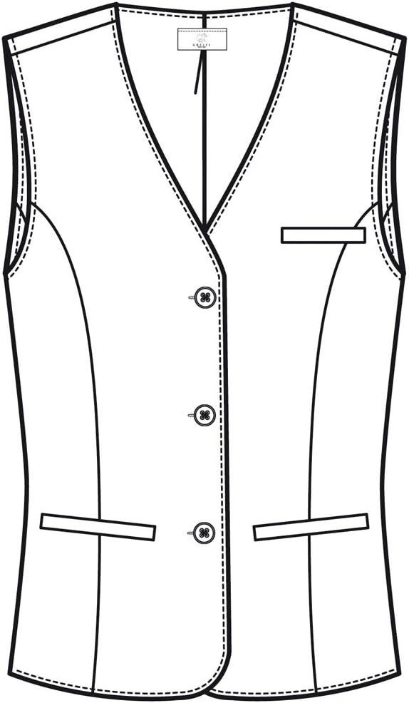 Greiff Grösse 50 Corporate Wear Basic Damen Weste Comfort Fit Marine Modell 1249