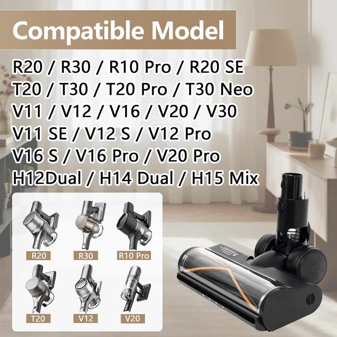 Laser Bürste für Dreame R20/R30/T20/T30/V20/R10 Pro/T20 Pro/V20 Pro | Bodendüse mit 4 LED-Laserleuch