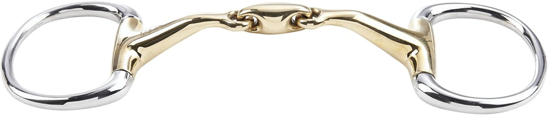 Busse Olivenkopfgebiss Kaugan doppelt gebrochen - Shaped 16 MM 13.5 cm, 13.5 cm
