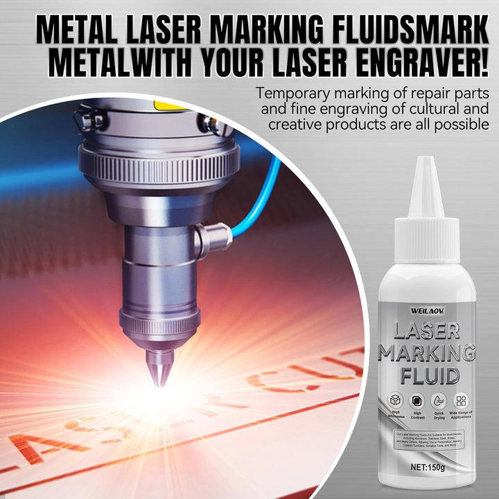 LasermarkierungsflüSsigkeit, Laser Markierungsspray für Metallmarkierung, Schnelltrocknend Lasermark
