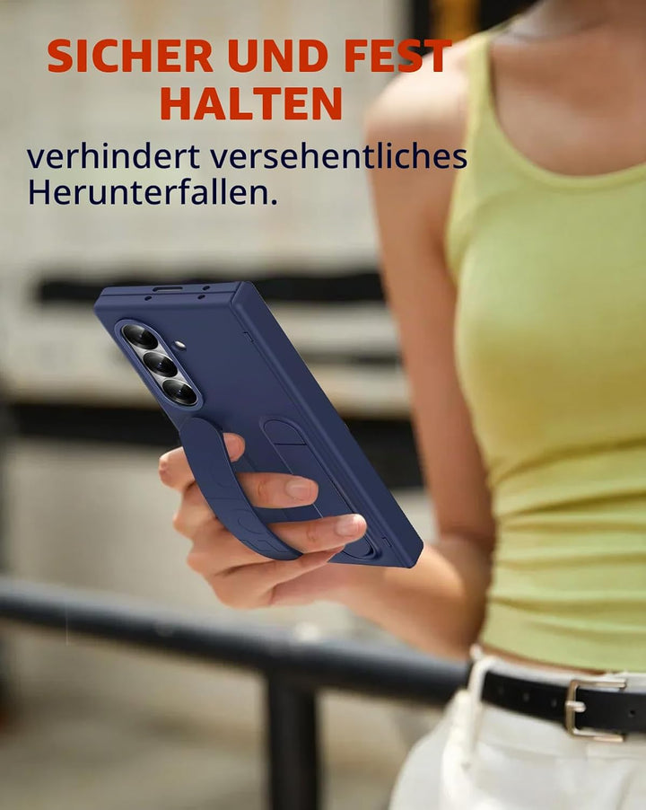 NINKI für Samsung Galaxy Z fold 7 Hülle mit Scharnierschutz, Galaxy fold7 Hülle mit Ständer Samsung