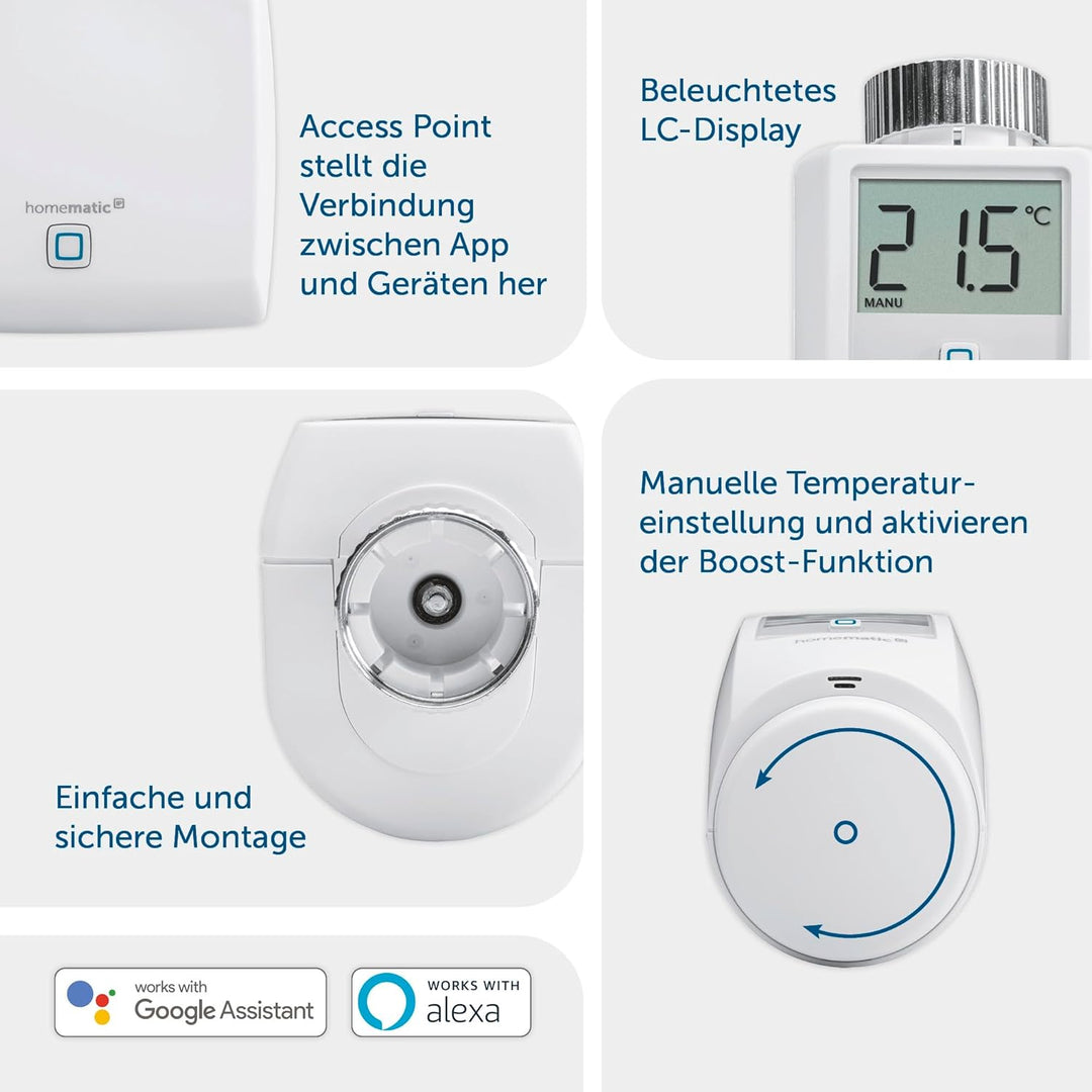 Homematic IP Smart Home Starter Set Mini Heizen - Standard, standard