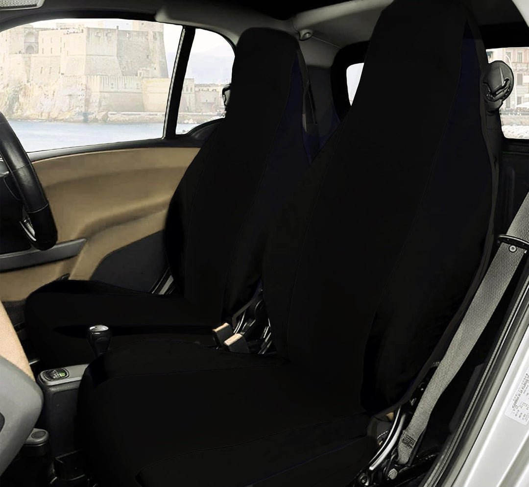 Rebeca Shop® Vordersitzbezüge kompatibel für Smart Fortwo 1., 2. und 3. Serie, W450, W451, W453, Set