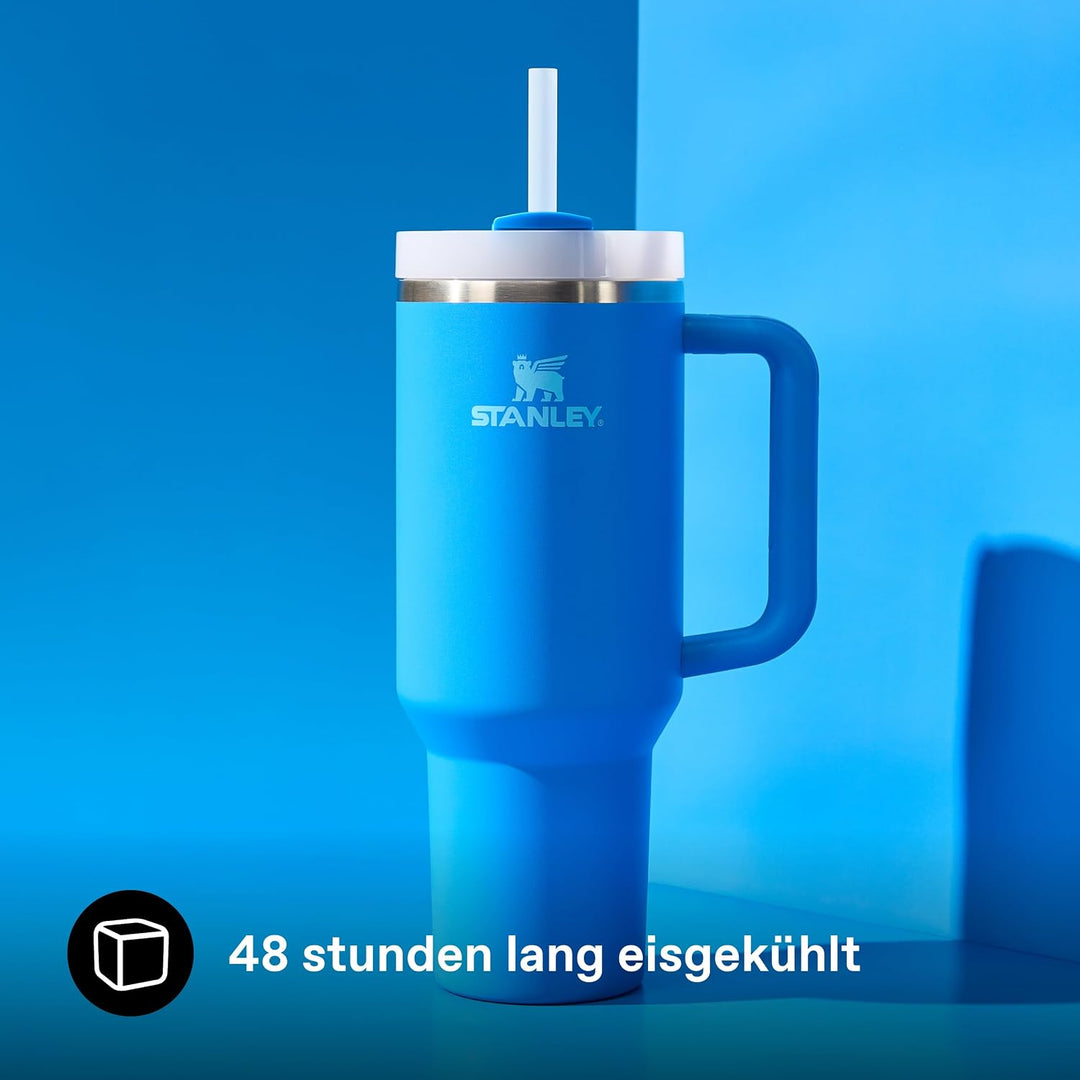 Stanley 1913 Quencher H2.0 Flowstate Trinkflasche Mit Strohhalm - Thermobecher Kühlt 11 Stunden - 48