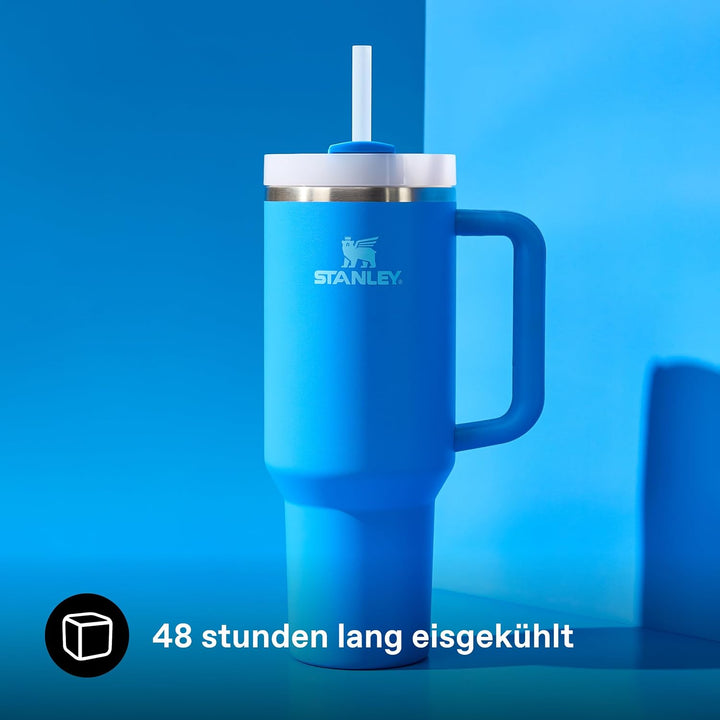 Stanley 1913 Quencher H2.0 Flowstate Trinkflasche Mit Strohhalm - Thermobecher Kühlt 11 Stunden - 48