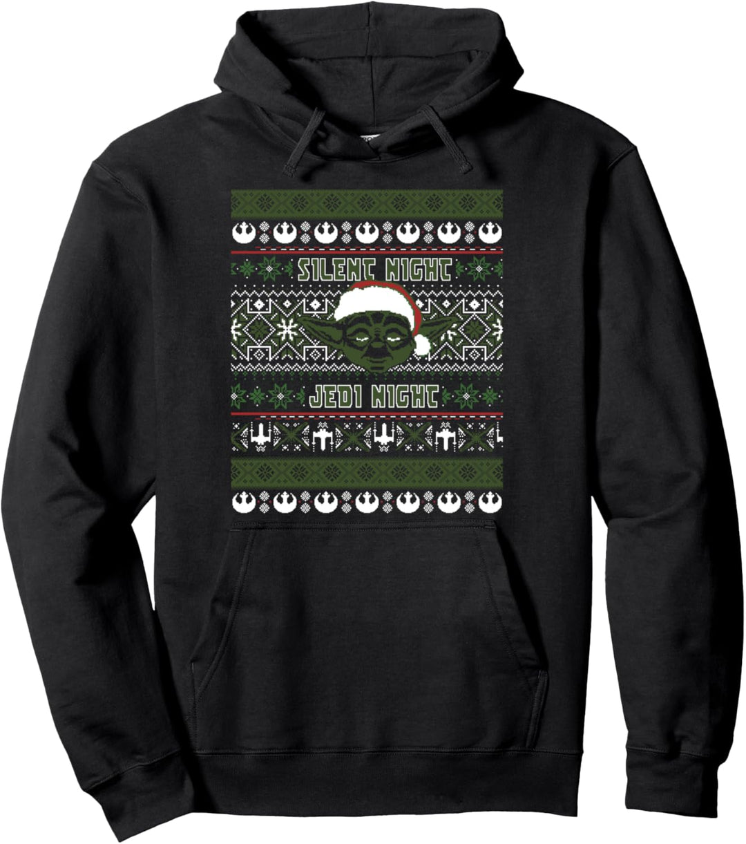 Star Wars Yoda Silent Night Christmas Sweater Pullover Hoodie