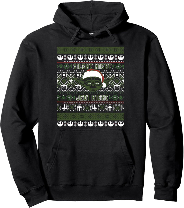 Star Wars Yoda Silent Night Christmas Sweater Pullover Hoodie