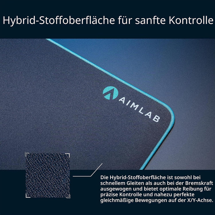 ASUS ROG Hone Ace Aim Lab Edition Gaming-Mauspad (mit Messmarkierungen für die ROG Aim Lab Software,