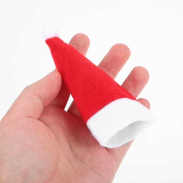 BESPORTBLE 24 Stück Weihnachten Besteckhalter Küchenbesteck: Weihnachtsmann Mini MüTzen Dekorative W