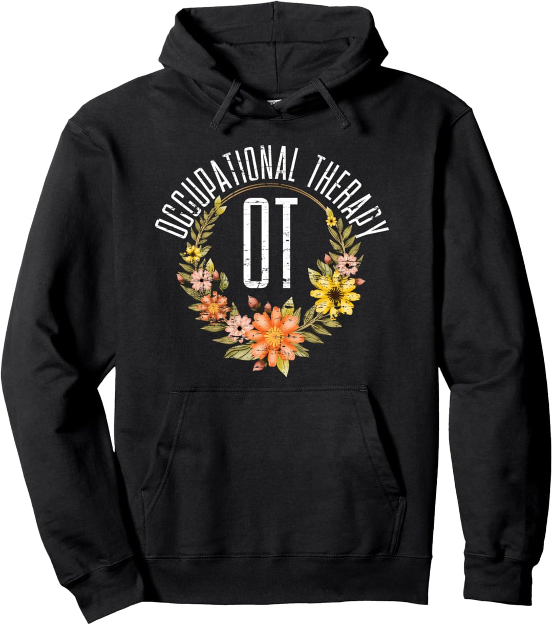 Ergotherapeut Therapeut Vintage Blumen Ergotherapie Pullover Hoodie