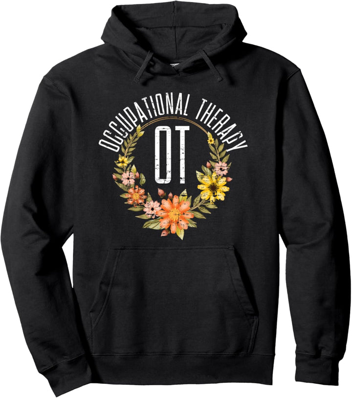 Ergotherapeut Therapeut Vintage Blumen Ergotherapie Pullover Hoodie