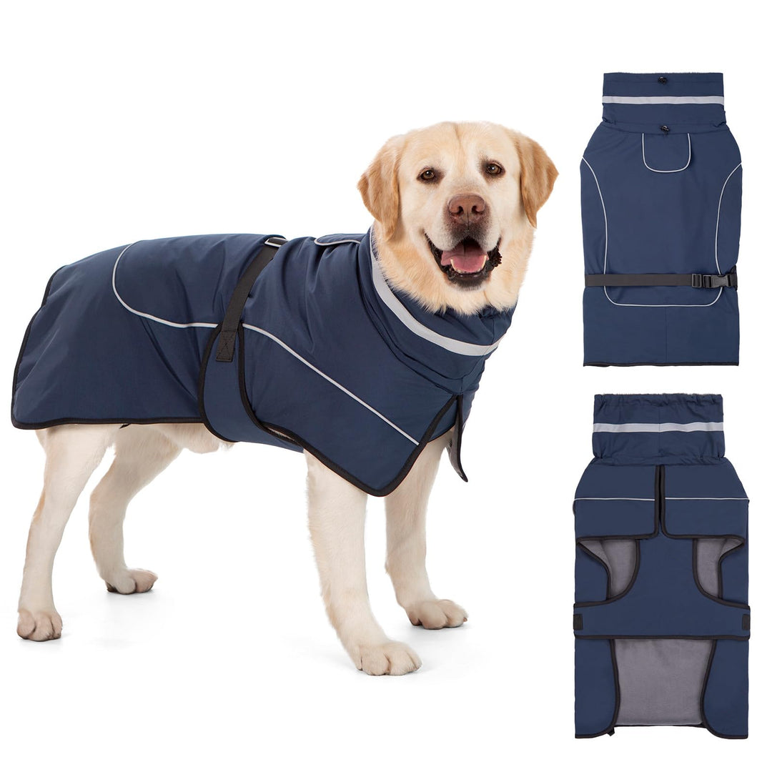 Mantel Hund Wasserdicht Winter Hundemantel Warm Wasserdicht Hundejacke Fleece Hundepullover Hundeman