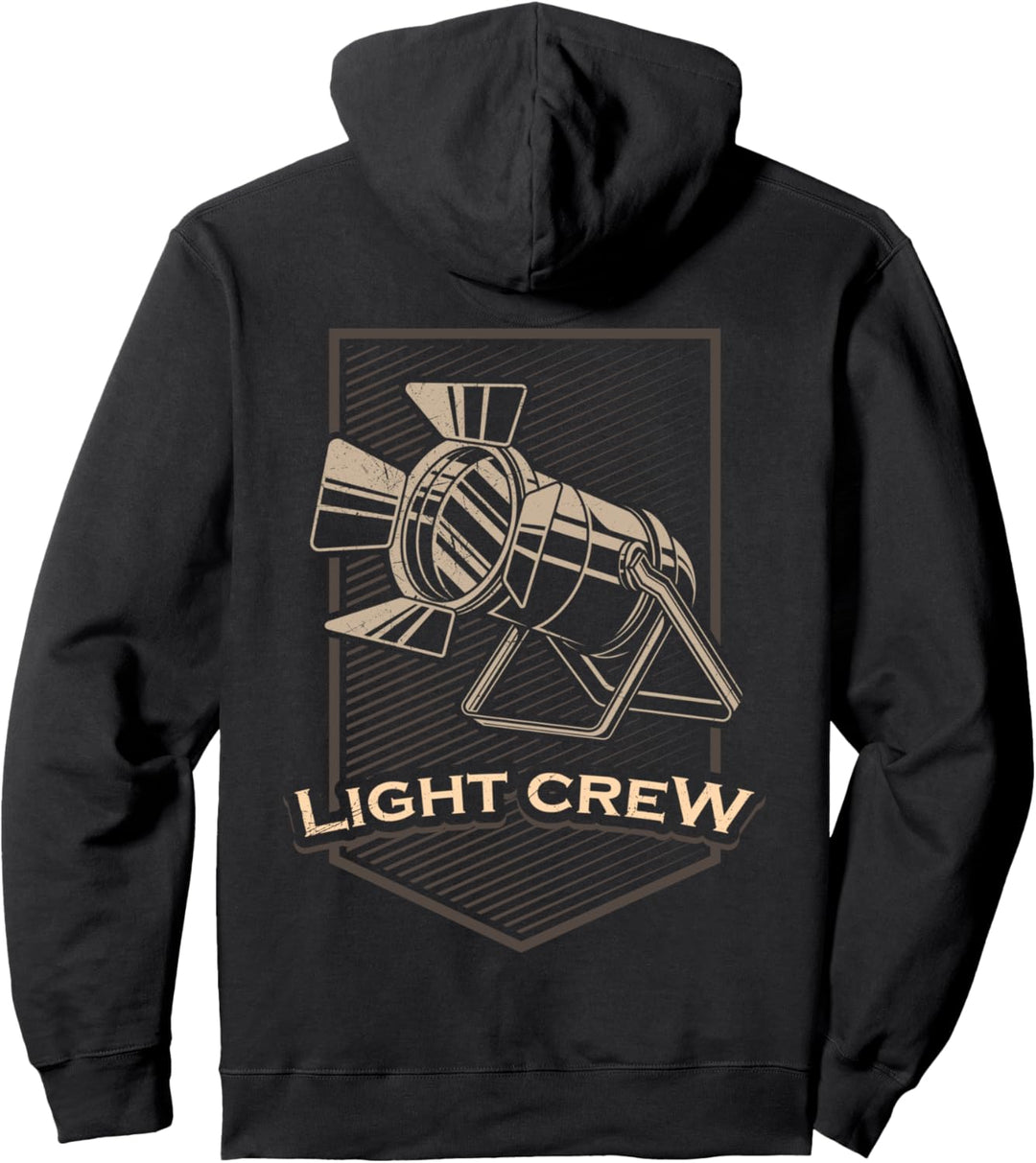 Lichttechnik LIGHT CREW Lichttechniker Veranstaltungstechnik Pullover Hoodie