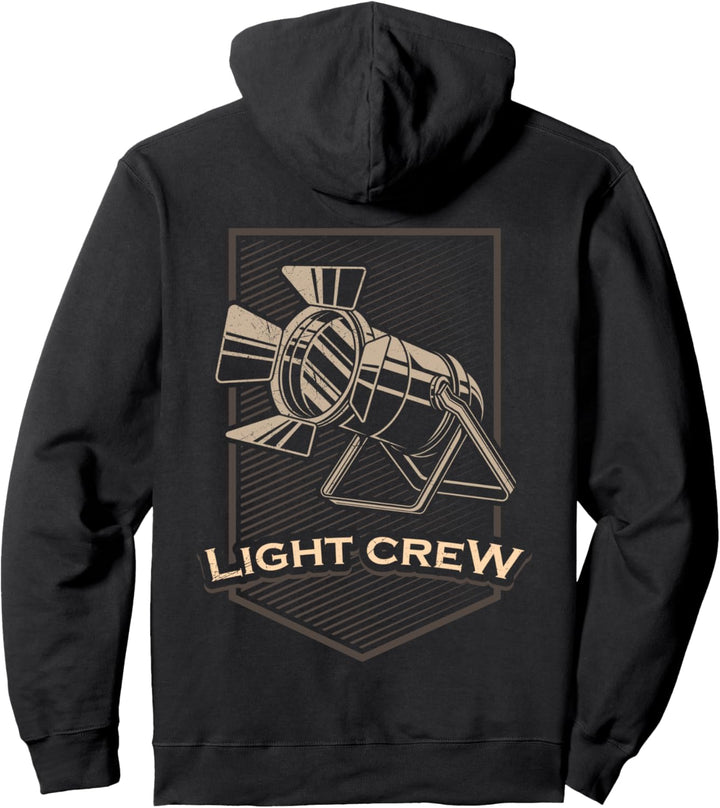 Lichttechnik LIGHT CREW Lichttechniker Veranstaltungstechnik Pullover Hoodie
