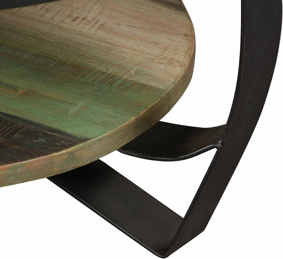 Gawany Couchtisch Raues Beistelltisch Wohnzimmer Sofatisch Kaffeetisch Industriellen Stil Altholz Ma
