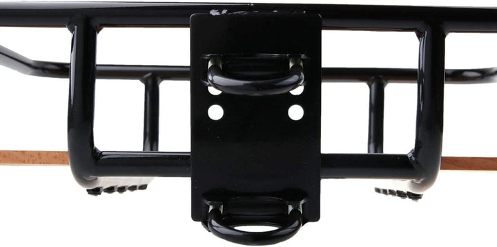 LASTPAK 009630 Gepäckträger Vorne Fahrrad Hollandrad Träger Schwarz Holz