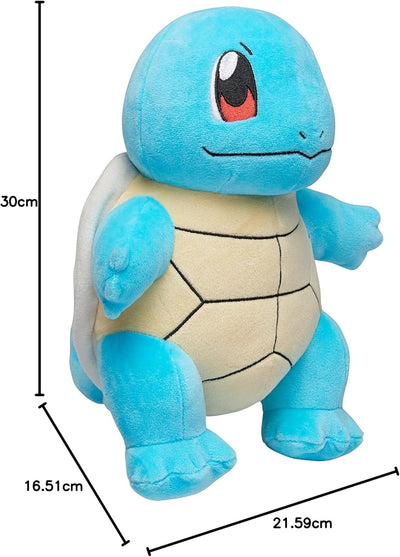 Pokemon Kuscheltier XXL Squirtle Schiggy 30 cm – Pokemon Plüschtier – Neue 2023 – Pokemon Plush - Of