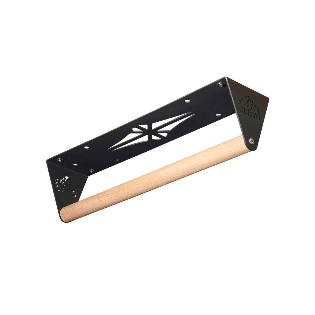 Clevo XS Holz Klimmzugstange für Deckenmontage – Ideal für Klettertraining, Griffkraft-Verbesserung