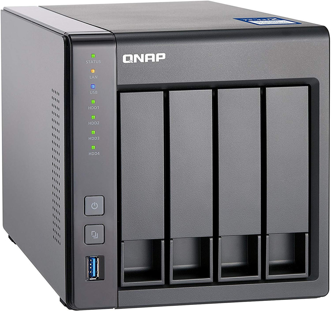 QNAP TS-431X-2G Desktop NAS Gehäuse mit 2 GB DDR3 RAM, Powerful 4-Bay Storage Server Enclosure NAS E