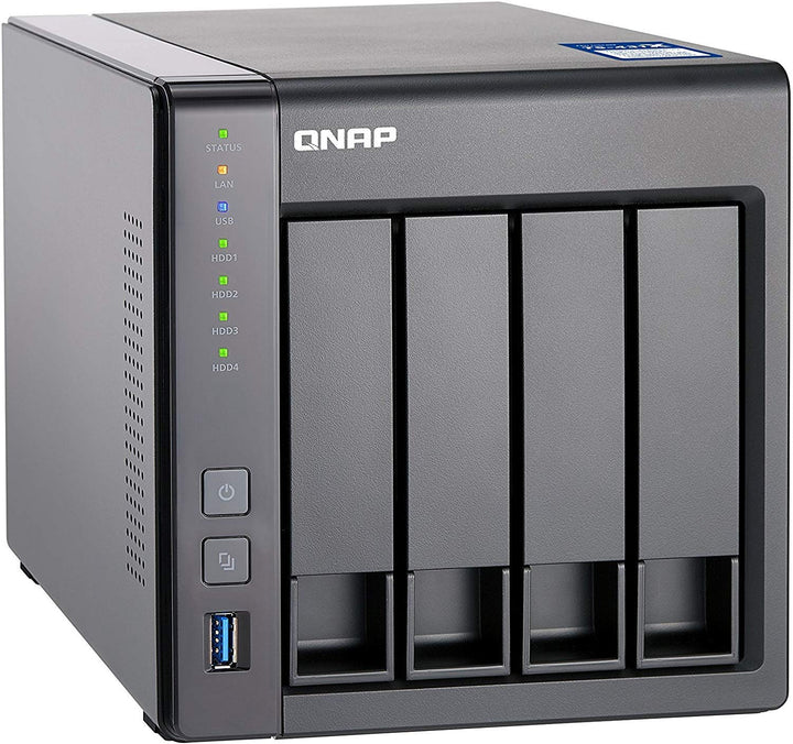 QNAP TS-431X-2G Desktop NAS Gehäuse mit 2 GB DDR3 RAM, Powerful 4-Bay Storage Server Enclosure NAS E