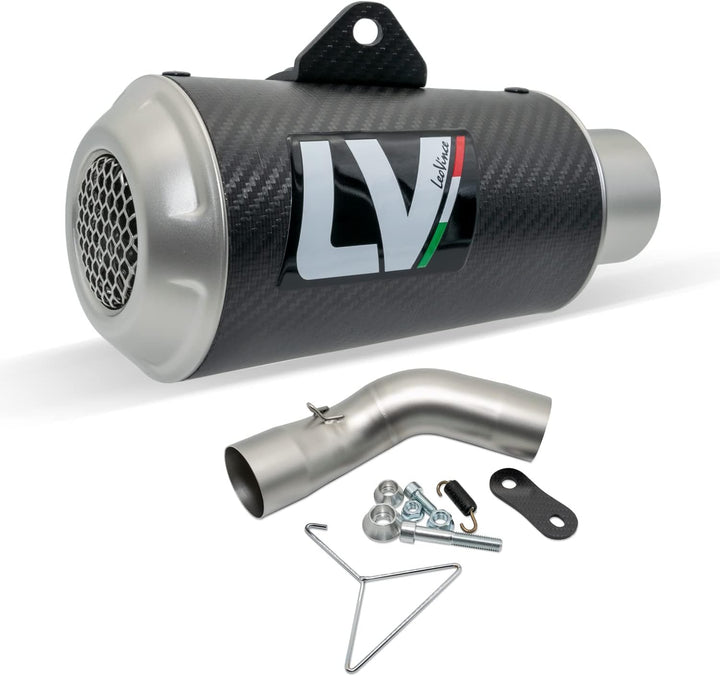 Endschalldämpfer LeoVince SLIP-ON SBK LV-10, Carbon, Edelstahl Kappe, mit Zulassung für Kawasaki Z 9