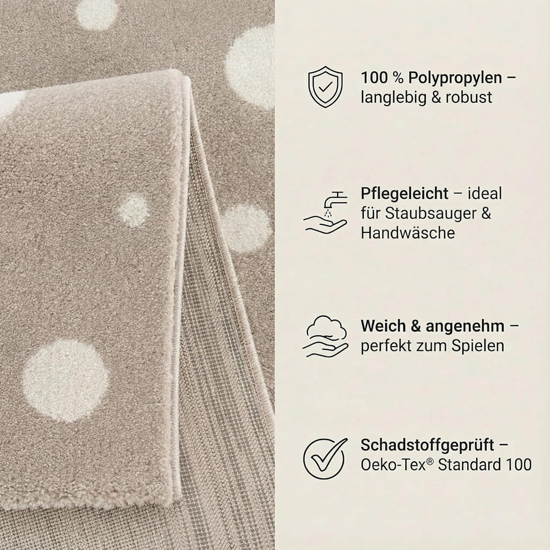 Jimri Teppich Kinderzimmer - Teppiche für Kinderzimmer, Kinderteppich, Kinderteppich Mädchen, Bär, P