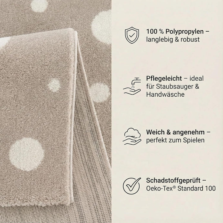 Jimri Teppich Kinderzimmer - Teppiche für Kinderzimmer, Kinderteppich, Kinderteppich Mädchen, Bär, P