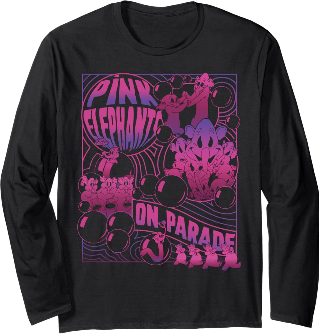 Disney Dumbo Pink Elephants On Parade Langarmshirt