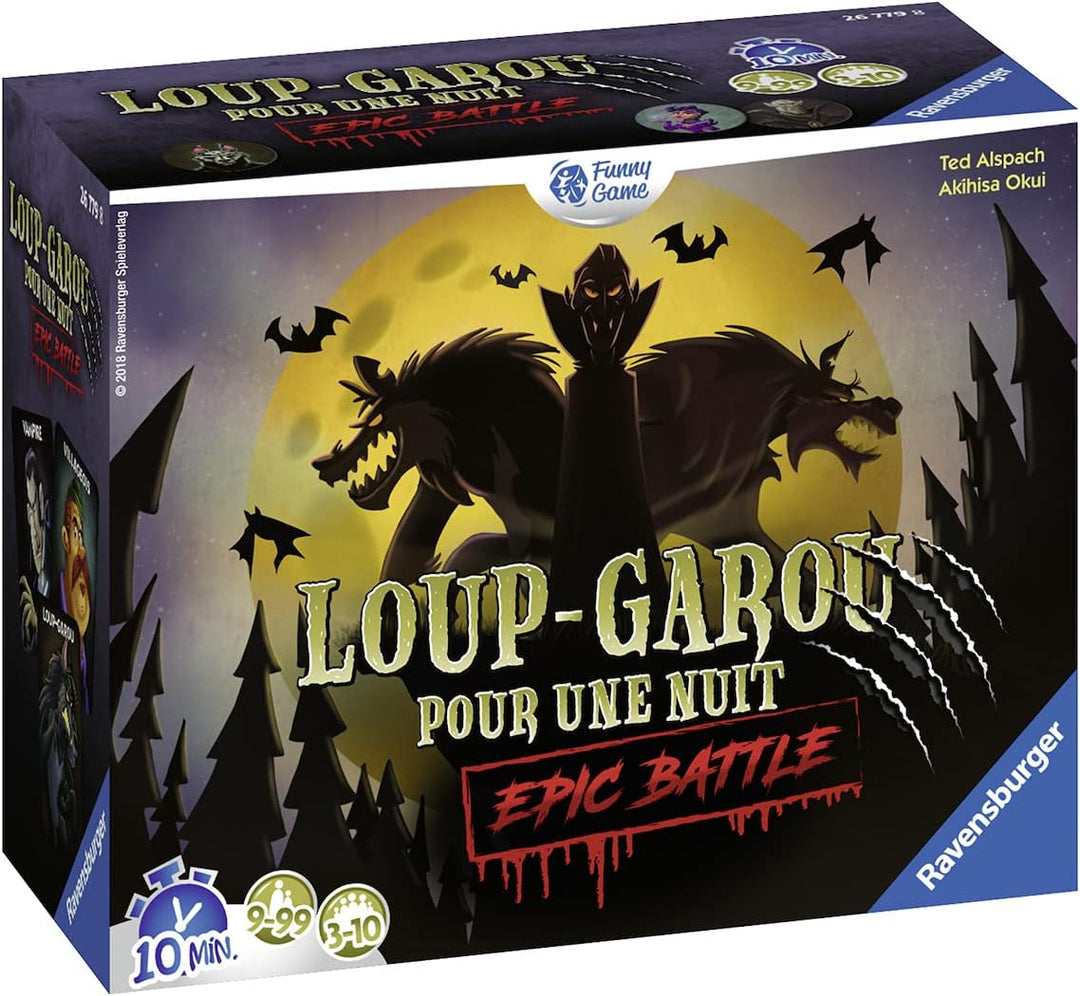 Ravensburger – 26779 – Loup Garou Pour UNE Nuit Epic Battle – Gesellschaftsspiel Werwolf-Pack Epic B