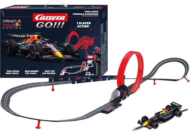 Carrera - 20068002 GO!!! Challenge Formula Racing Rennbahn-Set I Rennbahnen & lizensierte Slotcars |