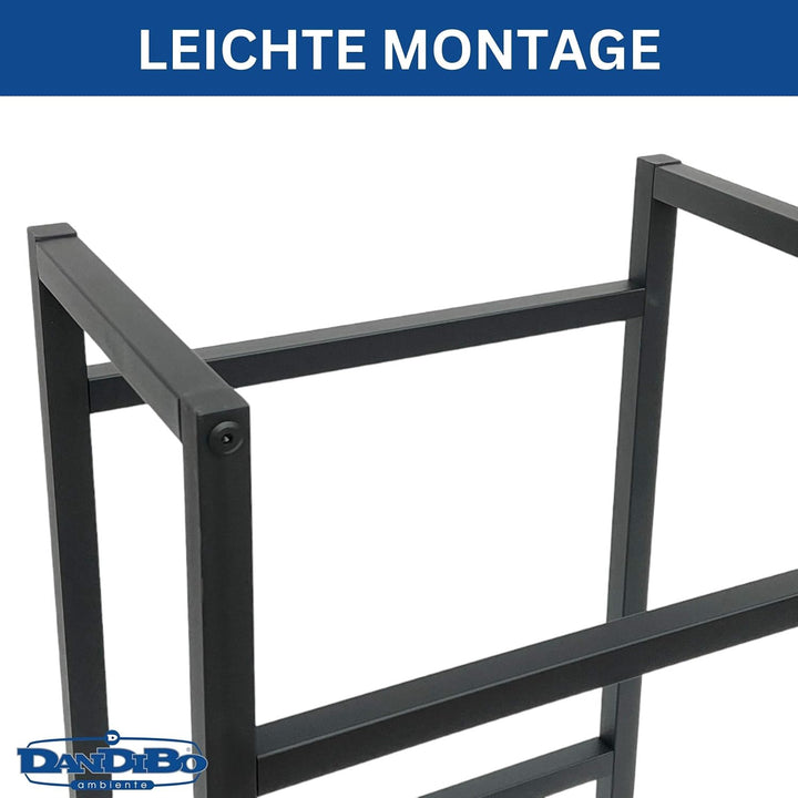 DanDiBo Getränkekistenregal 2 Kisten Schmal Metall Stehend 96475 Getränkekistenhalter 47 cm Getränke