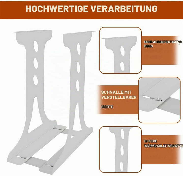 PC Halterung Unter Schreibtisch, PC Tischhalterung &amp; Wandhalterung Tower bis 35kg, Schwerlast Comput