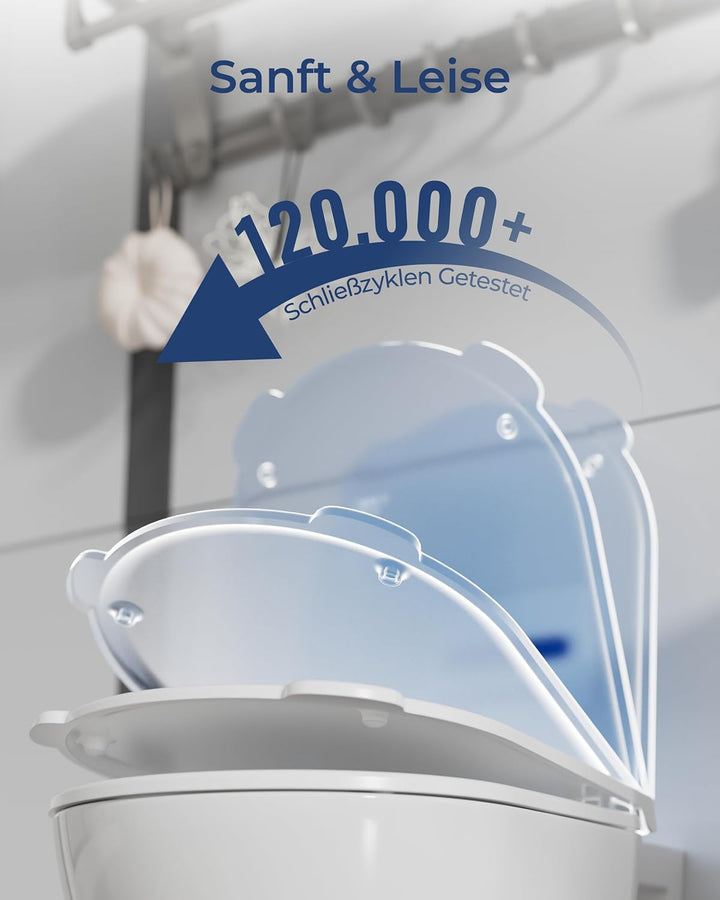 HySail Toilettendeckel mit Absenkautomatik, Benutzerfreundlichem Hygienischem Griff, Schnellverschlu