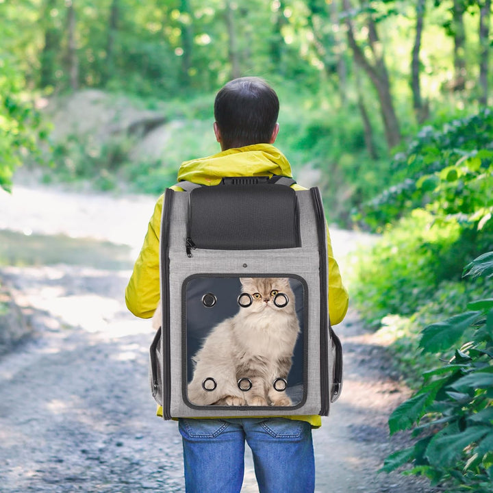 Katzenrucksack Grosse Katzen bis zu 15kg, Hunderucksack bis zu 12kg, Katzen Rucksack Gross für Katze