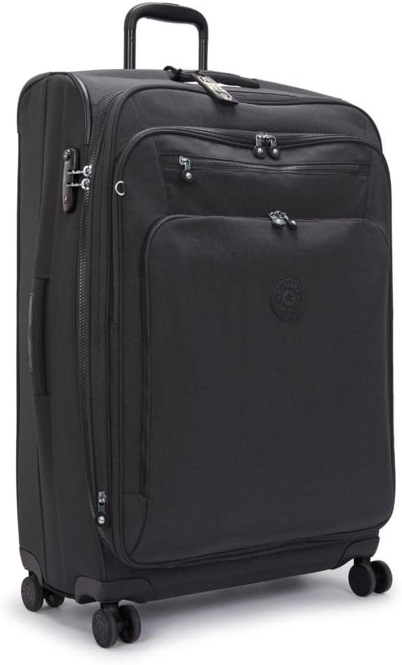 Kipling New Youri Spin M, erweiterbarer Spinner, mittelgross Black Noir, Black Noir