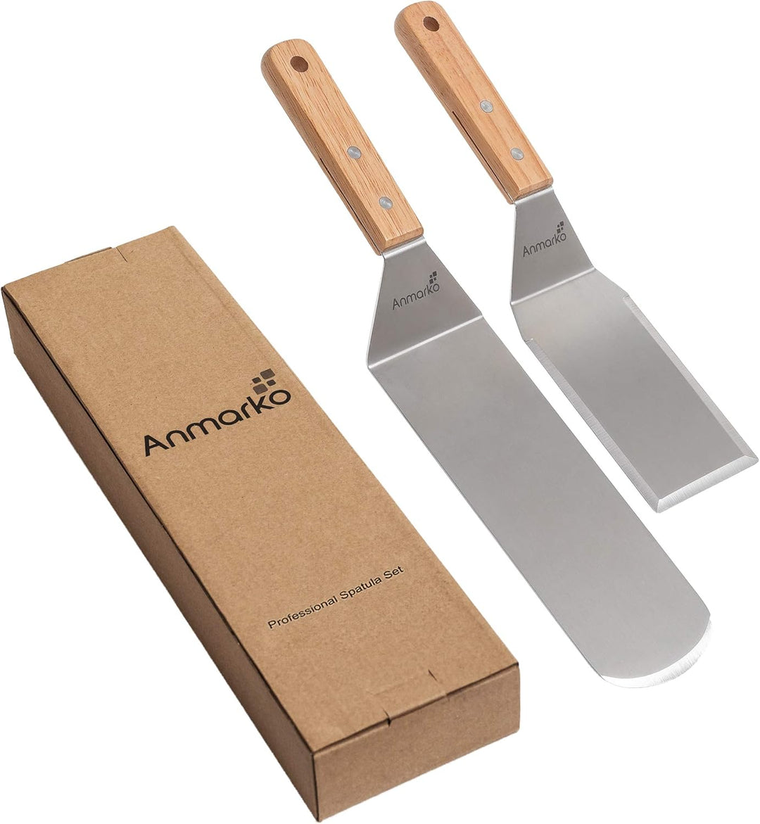 Exklusives Grillwender Set aus hochwertigem Edelstahl - BBQ Grillset in erstklassiger Qualität für H