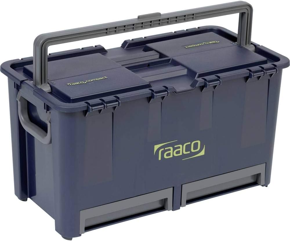 raaco 136600 Werkz-Koffer Werkzeugkoffer Compact 47, dunkelblau