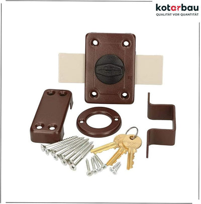 KOTARBAU® Aufschraubschloss 140 mm Kastenschloss Zustazschloss Türschloss Profilzylidner Türzusatzsc