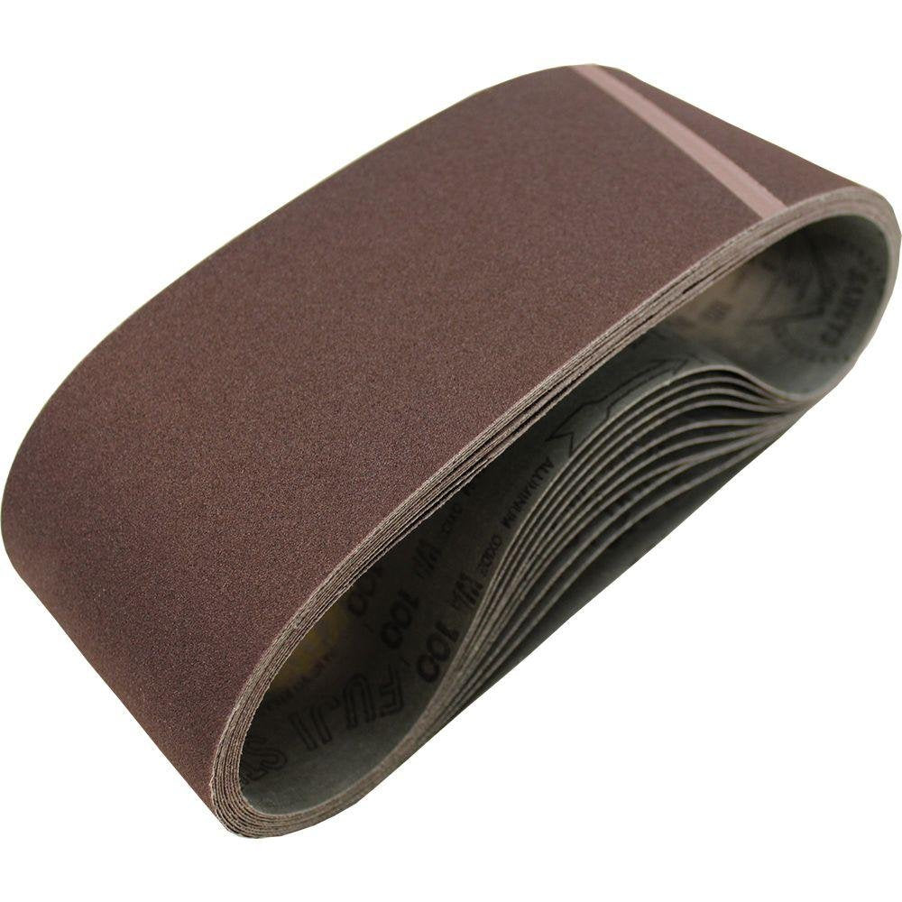 Makita 742320-3 Schleifband, Körnung 40, 10 x 61 cm, 10 Stück 40 Grit 4" x 24" 10, 40 Grit 4" x 24"