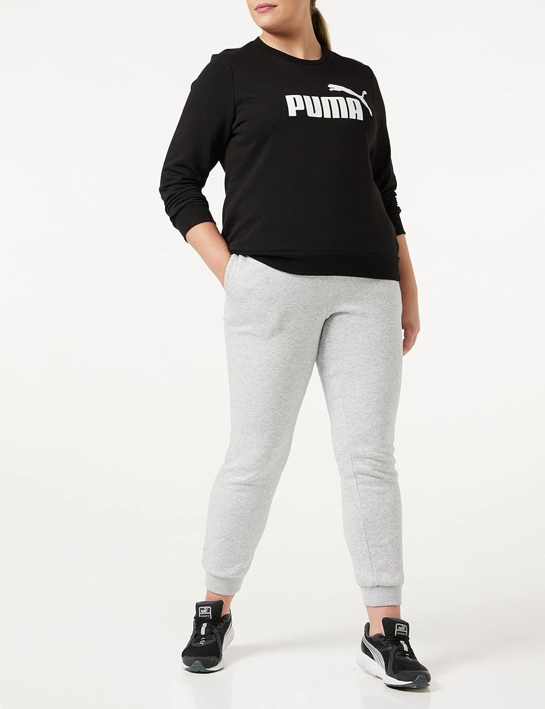 PUMA Damen Pullover, , XXL Puma Black, XXL Puma Black
